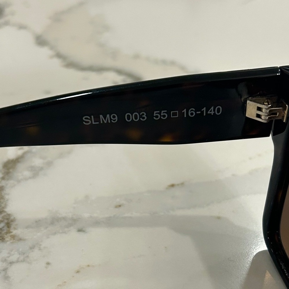 Saint Laurent SL M9 003 Sunglasses Tortoise Shell YSL Monogram Square Womens - Picture 7 of 10